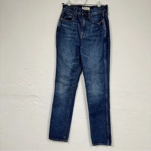 Jeans Madewell blu il perfetto vintage lunghezza intera donna 25 casual zip mosca - Foto 1 di 10