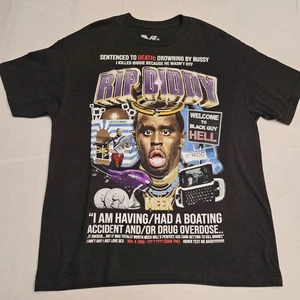 Sam Hyde Cash Star 'RIP DIDDY' XL T-Shirt MDE PUFF P DADDY COM98 EPSTEIN MDE.TV - Bild 1 von 5