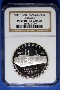 2006 S NGC PF69 San Francisco Old Mint Commemorative Silver Dollar #B50712 - Picture 1 of 2