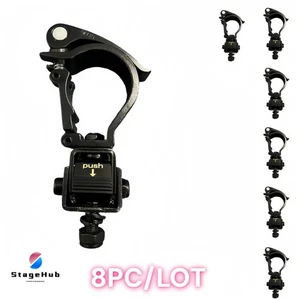 8pc/lot 30-60mm DMX512 DJ Stage Lighting Fold Hook 360 Folding Truss Light Clamp - Picture 1 of 3