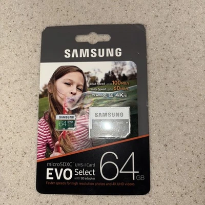 Samsung Evo Select 64GB Class 10 - SDXC Memory Card - (MB-ME64GA/AM) - Image 1 of 4
