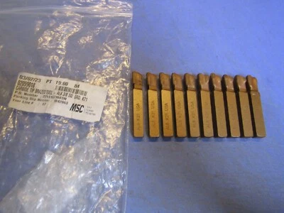 10– MSC 02099018 Single-Point Lathe Tool Bit Carbide Tip AL, Square Shoulder NEW - Image 1 of 4