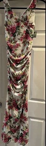 Elegant Women’s Floral Stretch Maxi Dress Ladies (S/M) - Picture 1 of 5