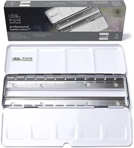 CONFEZIONE VUOTA PORTA-ACQUERELLI 1/2 GODET PROFESSIONAL E COTMAN WINSOR&NEWTON - Foto 1 di 4