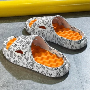 Men Flip-flops Summer Shoes Printing Sandals Anti Slip Slides Couple Slippers - Picture 1 of 14