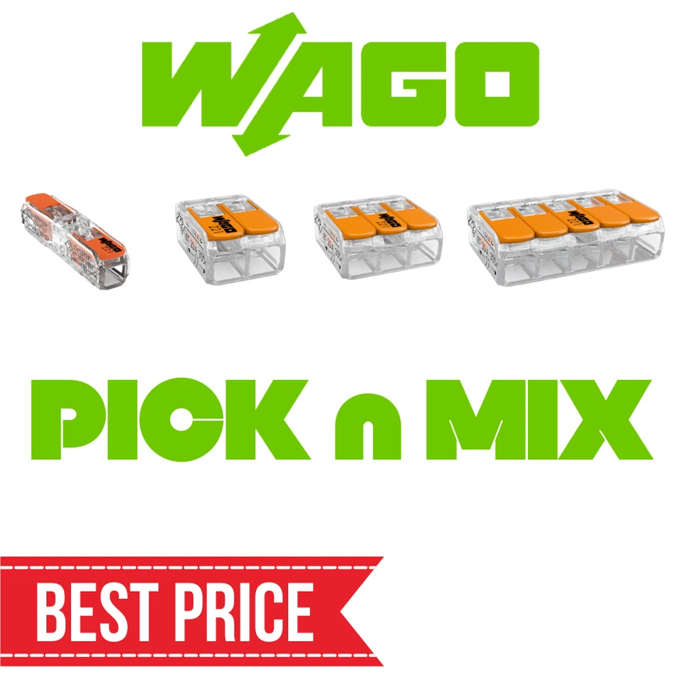 WAGO 221 Lever Type Push Cable Connector Pick n Mix! - Image 1 of 2
