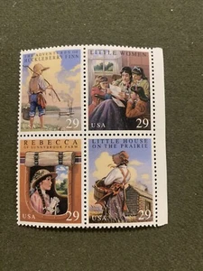 USPS 29c Block of 4 Youth Classics Stamps 1992 - Bild 1 von 2