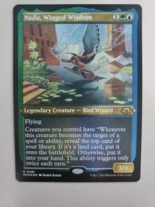 MTG Nadu, Winged Wisdom Modern Horizons 3 0491 Etched Foil Rare - Picture 1 of 1