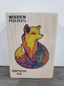 NUEVO SELLADO Rompecabezas de Madera TEMPTATION FOX Piezas en Forma de Animal - Imagen 1 de 5