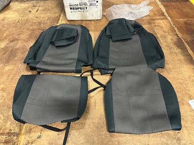 Honda Civic 2018 sedán CalTrend NeoSupreme negro gris cubiertas de asiento personalizadas HD209 Foto 1 de 4