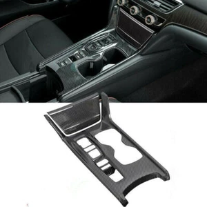 Cubierta de panel de caja de cambios estilo fibra de carbono para Honda Accord 2018-2022 - Imagen 1 de 5