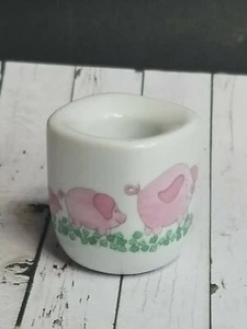 Mini Candelabro Vintage Diseños Divertidos Alemania Familia Cerdo Rosa 1" x 1" Marcado - Imagen 1 de 12