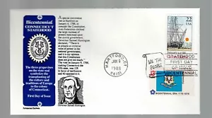 US Scott #2340, First Day Cover 1/9/88 Hartford COMBO Bicentennial - Picture 1 of 1