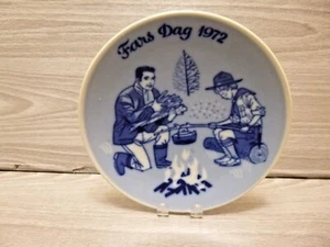 Vintage PORSGRUNDS Norway 1972 Fars Dag Father's Day Plate - Picture 1 of 2