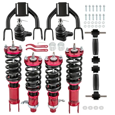 Full Coilovers + Front Upper Control Arm+ Rear Camber Kit For HONDA CIVIC 92-95 - Imagem 1 de 4