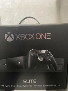 Microsoft Xbox One Elite Bundle 1TB Black Console unit set in box used junk - Picture 1 of 12