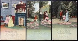 AND A LITTLE CHILD SHALL LEAD THEM Bamforth & Co Song Cards set No 4566/1/2/3 - Picture 1 of 5