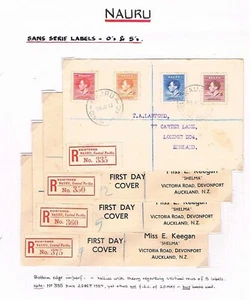 Nauru - Registrazione Etichetta Studio Di KGVI Incoronazione Edizioni - Sc 35-38 - Foto 1 di 1
