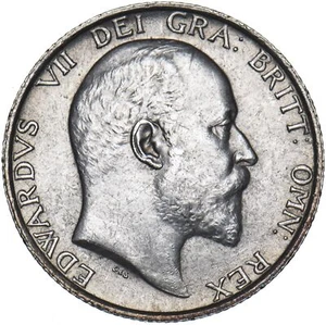1906 Shilling - Edward VII British Silver Coin - Very Nice - Picture 1 of 2