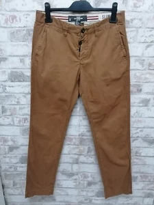 H&M Men Slim Fit Chino Trousers Size W32/L31 Brown - Picture 1 of 11
