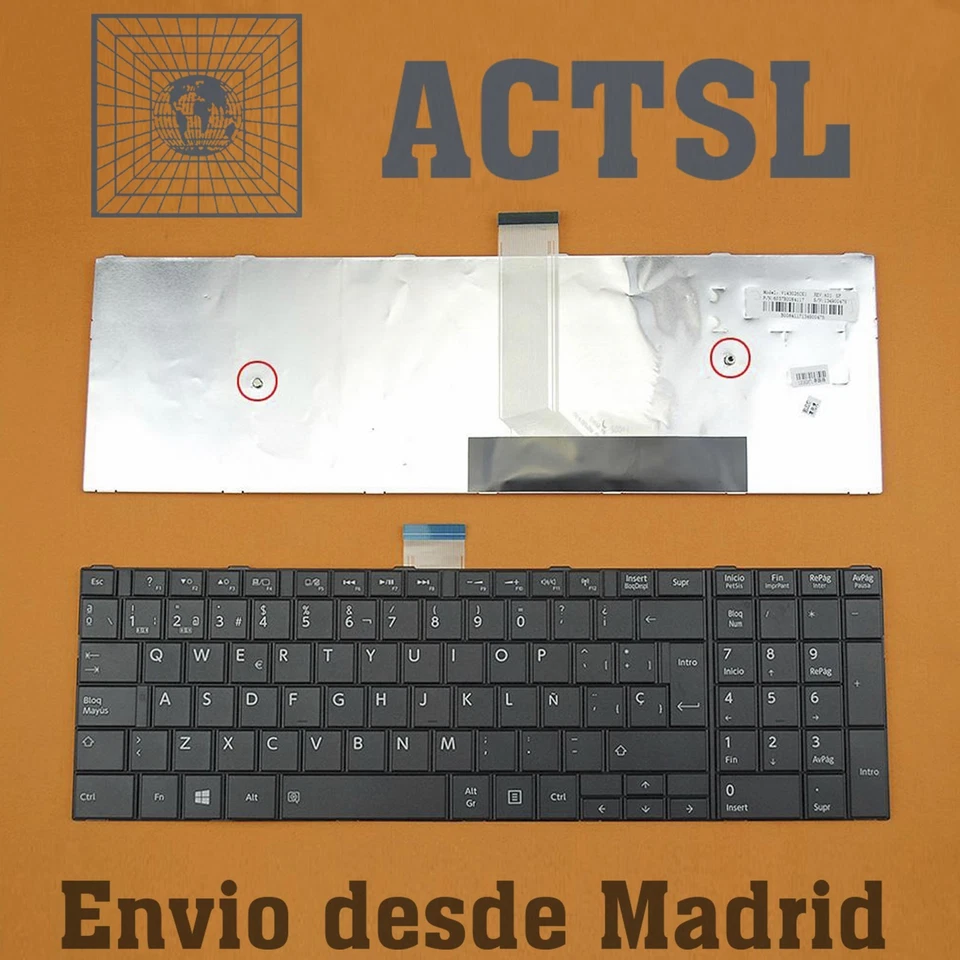 ADVANCED COMPUTER TRADING TECLADO ESPAÑOL para Toshiba Satellite MP-11B96GB-528B