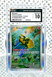Tarjeta Pokémon rara ilustración artística completa fuerzas temporales CGC 10 relicanto 173/162 - Imagen 1 de 1
