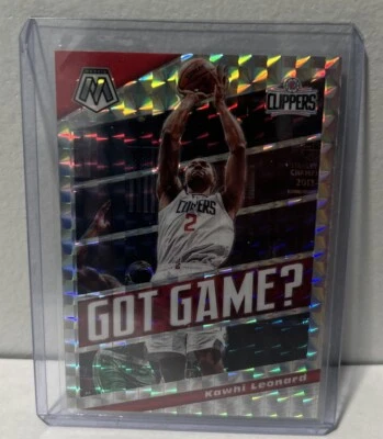 2019-20 Panini Mosaic Kawhi Leonard Got Game #13 Silver Mosaic Prizm SP Clippers - Image 1 of 2