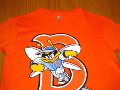 Nueva Camiseta Naranja Binghamton Mets Bingo Béisbol Menor Niños Talla 10/12 Foto 1 de 3