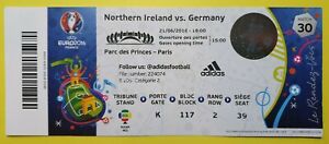 UEFA Euro 2016 Match 30 Northern Ireland Germany TICKET (Mint Perfect Condition)
