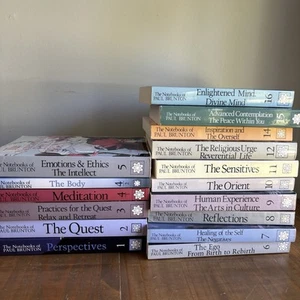 The Notebooks of Paul Brunton-15 Volume Set-16 Books-Paperbacks-1988 - Picture 1 of 9
