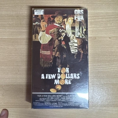 For A Few Dollars More VHS 60s Spaghetti Western CBS FOX SEALED Watermark  - Image 1 of 3
