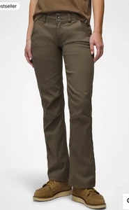 Prana Halle Straight Pant Womens 16 Slate Green Roll Up Hiking Outdoor B2 - Picture 1 of 12