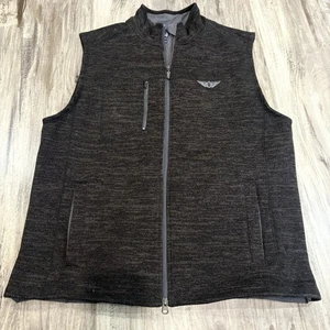 Johnnie O Herren Weste Wes Full Zip Fleece Gr. L grau Full Zip - Bild 1 von 7