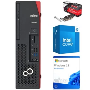 KOMPUTER DLA GRACZY FUJITSU ESPRIMO D738 i5-8400 16/256GB RX 6400 4GB W11P KL A - Zdjęcie 1 z 9