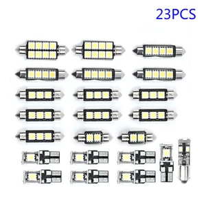 Interior LED Lights Car Lights White 23pcs Canbus Error Lamp Bulbs - Picture 1 of 12