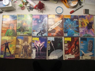 Analog Science Fiction and Science Fact Magazine 1980 Set of 12 Magazines - Image 1 of 4