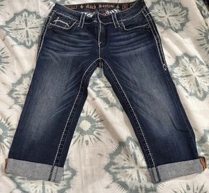 NWOT, Rock Revival (Celine) Capris, Sz 30x27 Cuffed - Picture 1 of 13