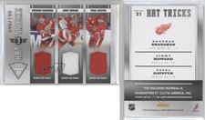 2011 Titanium Hat Tricks Memorabilia Brendan Shanahan Jimmy Howard Pavel Datsyuk