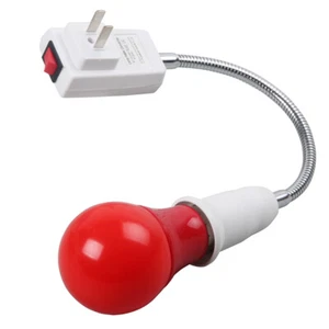 Darkroom Safelight Red Bulb Lamp LED E27 Plug US UK Film Print Slide Processing - Picture 1 of 6