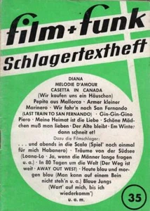 Film + Funk Schlagertextheft Nr. 35 - Bild 1 von 1