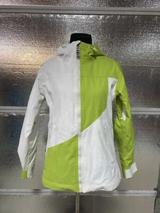 Sims Snowboard Jacket - Womens Small - White Green - Snow Ski Winter - Picture 1 of 9