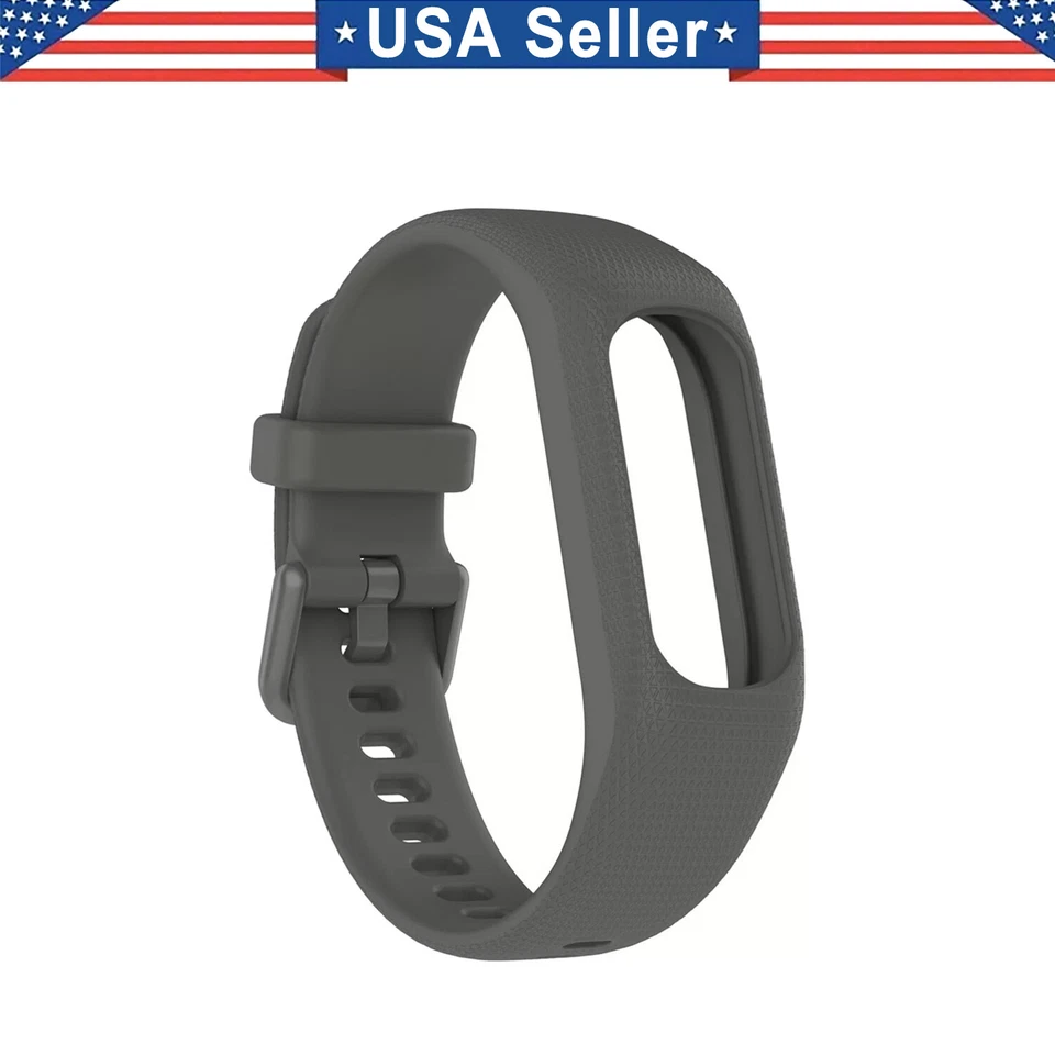 Correa de pulsera de silicona suave para Garmin Vivosmart 5 (talla grande) Foto 1 de 1