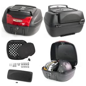 Bauletto Moto Scooter Baule Valigia Rigida Touring Universale Porta Pacchi Nero - Imagen 1 de 3