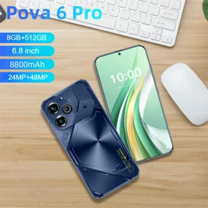 Pova 6 Pro Smartphone Factory Unlocked 6.8" HD Android 8+512GB Dual SIM - Picture 1 of 21