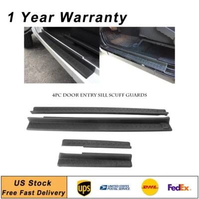 Door Sill Protector Scuff Plate Entry Guards For Jeep Wrangler JK 2007-2017 4PCS Foto 1 de 4
