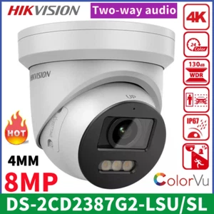 Hikvision DS-2CD2387G2-LSU/SL 4K 8MP ColorVu AcuSense IP Camera 2-way Audio 4MM - Picture 1 of 21