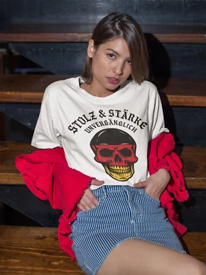 Stolz Stärke make germany great deutschlandDamen Baumwolle Shirt S-XXXL Oversize - Bild 1 von 2