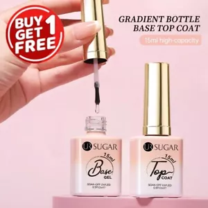 UR SUGAR 15ml No Wipe Top Base Gel Matte Top Coat for UV/LED Nail Art - Picture 1 of 2