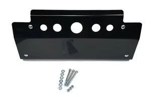 LENKUNG / SUMP GUARD FÜR LR DEFENDER FERTIG IN GLÄNZEND SCHWARZ PULVERMANTEL - Bild 1 von 4