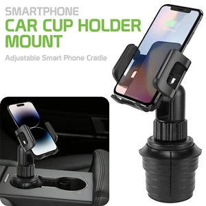 Car Cup Holder Phone Mount Compatible with iPhone, Galaxy, Pixel & more - Picture 1 of 15